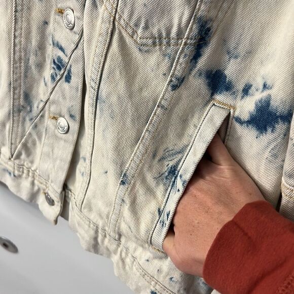 NWT FREE People denim jacket M - Picture 9 of 16